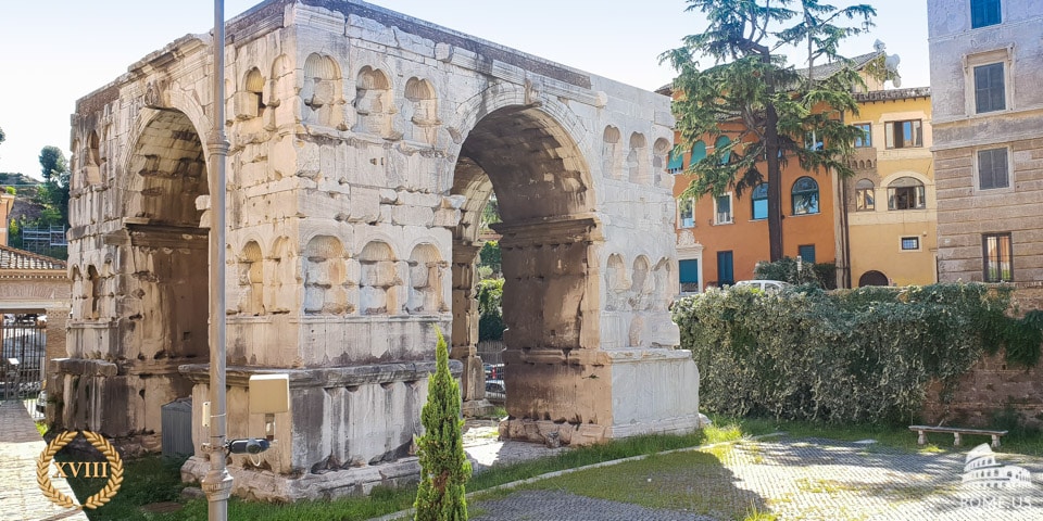 Arch of Janus in Rome, Italy