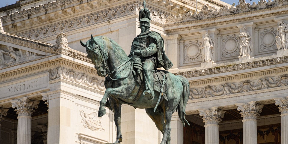 Bronze Statue of King Victor Emmanuel II
