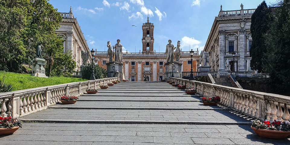Cordonata Capitolina Steps to the Capitoline Hill Rome