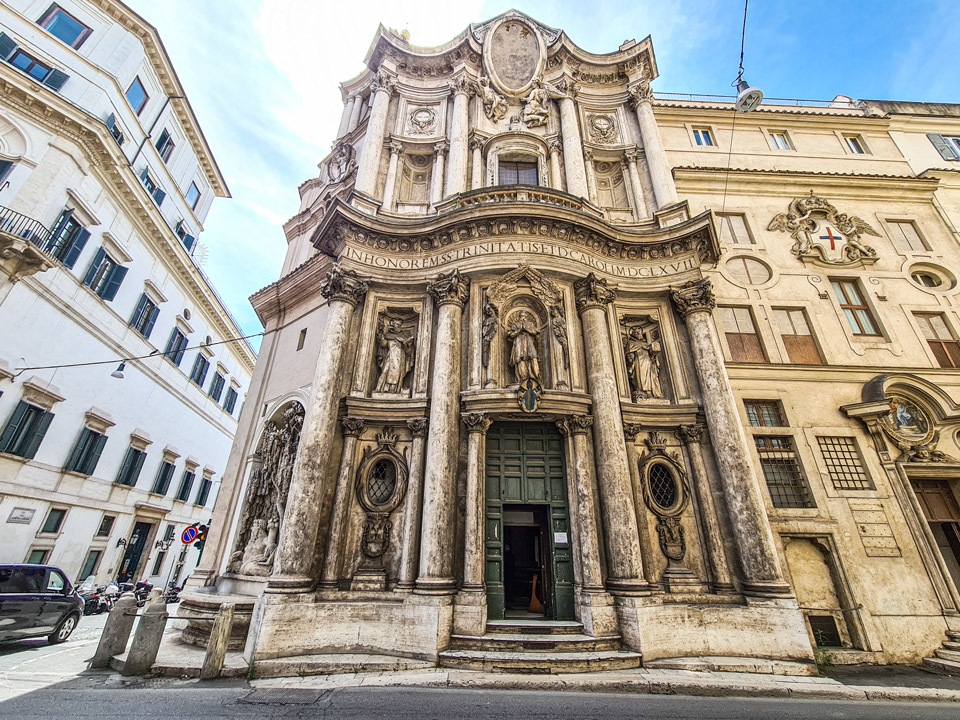Facade Details San Carlo alle Quattro Fontane Rome Francesco Borromini Facade Details San Carlo alle Quattro Fontane Rome Francesco Borromini