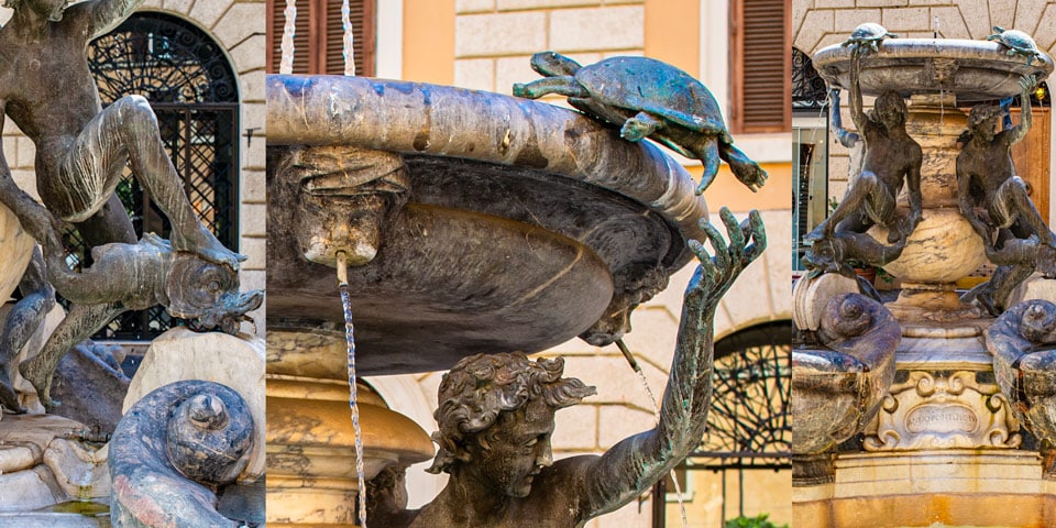 Der Schildkrötenbrunnen in Rom