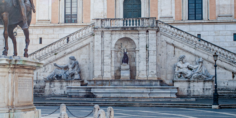 Fountain of the Goddess Roma Capitoline Hill Rome