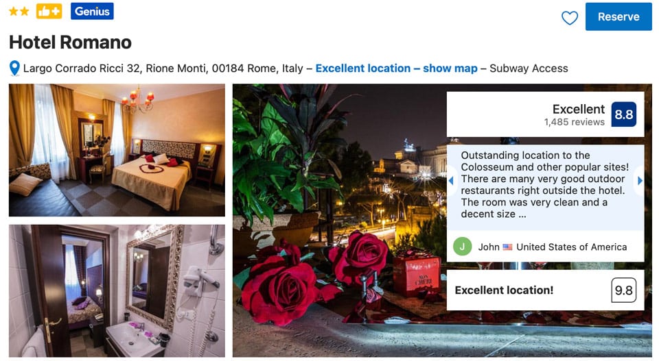 Hotel Romano Near The Colosseum in Rome