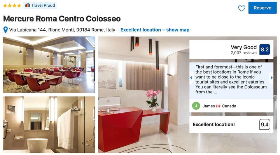 Mercure Roma Centro Hotel Near The Colosseum in Rome