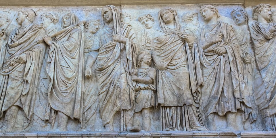 Ancient Roman architecture Ara Pacis Augustae 