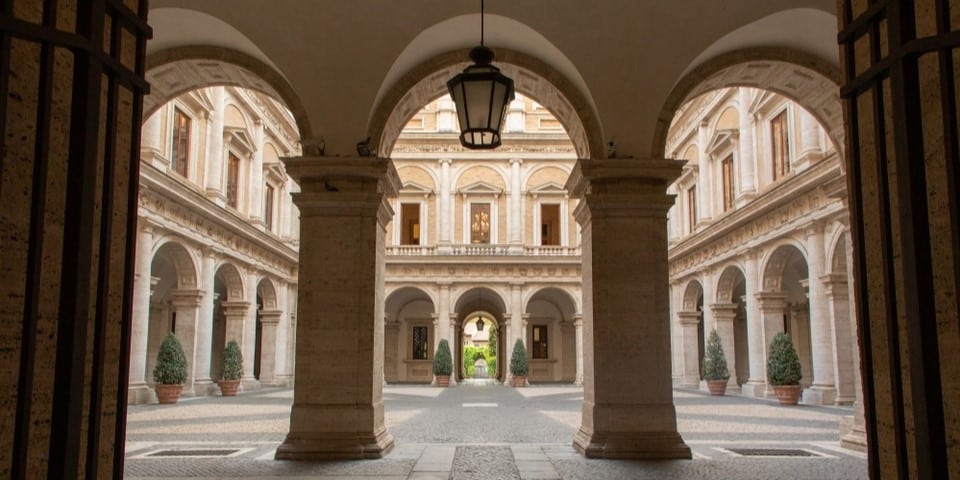 Palazzo Farnese courtyard