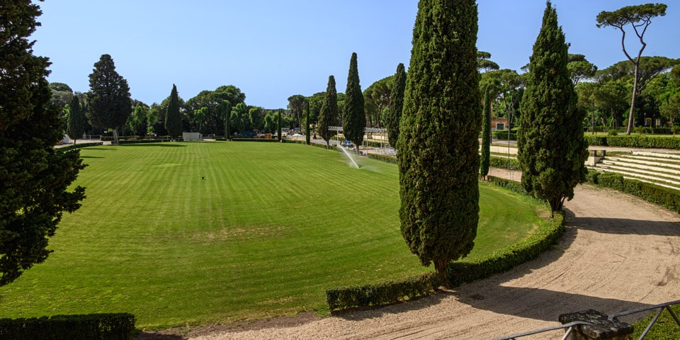 Piazza di Siena villa Borghese Rome