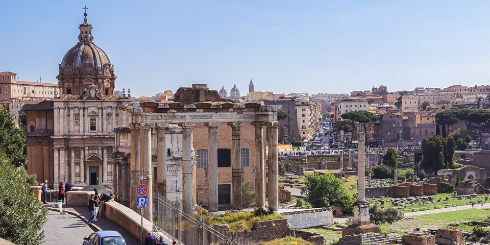 Pro Spot An Unusual View of the Roman Forum from Capitoline Hill