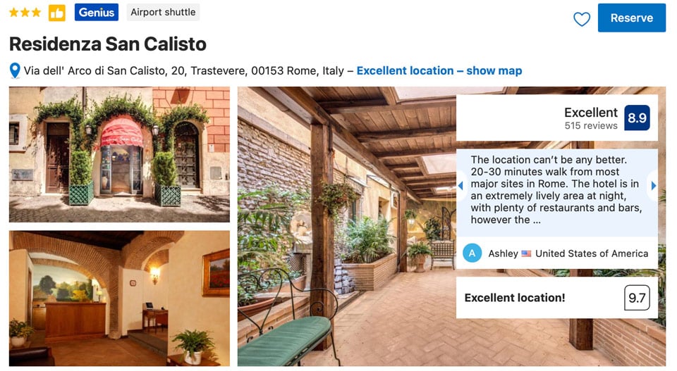 Room at Residenza San Calisto in Trastevere