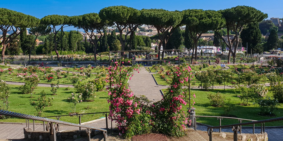 Rose Heart Framed Entrance in Rome
