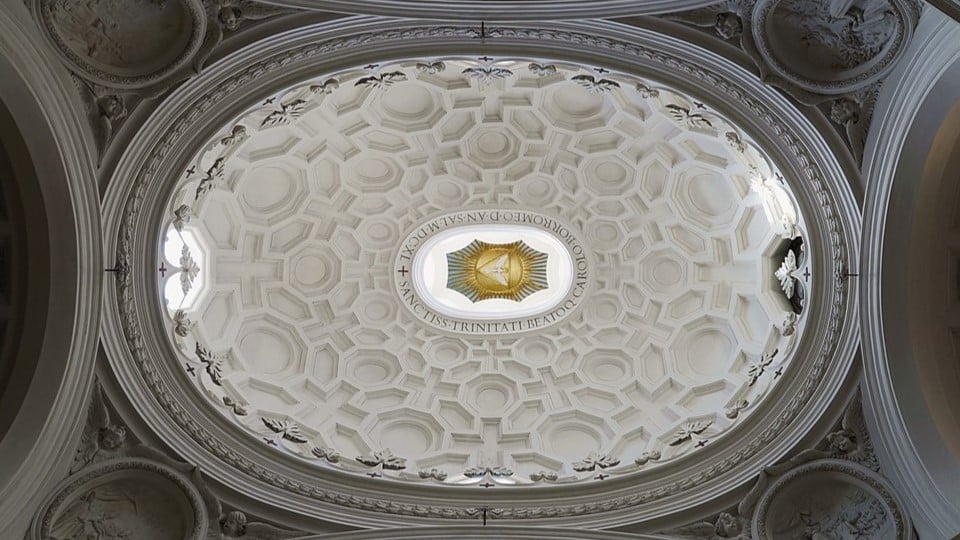 The dome of San Carlo alle Quattro Fontane San Carlo alle Quattro Fontane