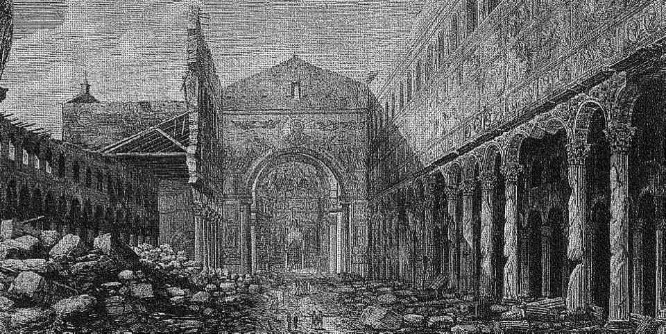 St Paul Basilica in Rome fire St Paul Basilica in Rome fire