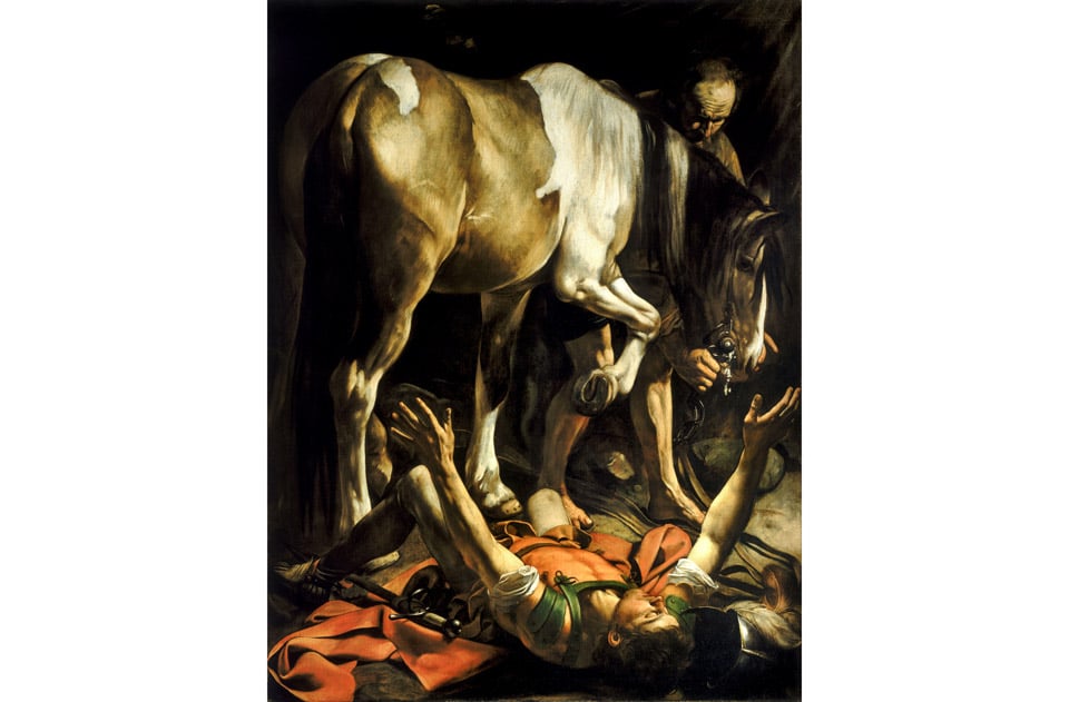 The Conversion on the Way to Damascus Caravaggio Church of Santa Maria del Popolo Rome The Conversion on the Way to Damascus Caravaggio Church of Santa Maria del Popolo Rome