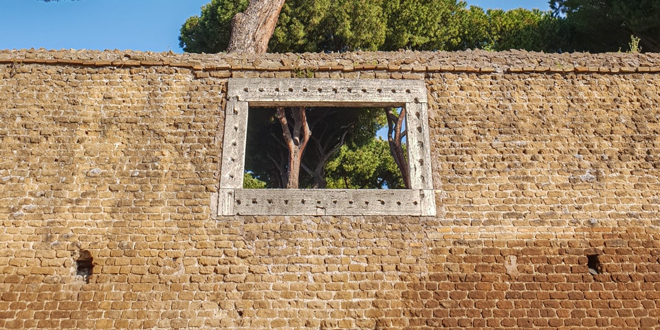 Remains of the Servian Wall on the Aventine
