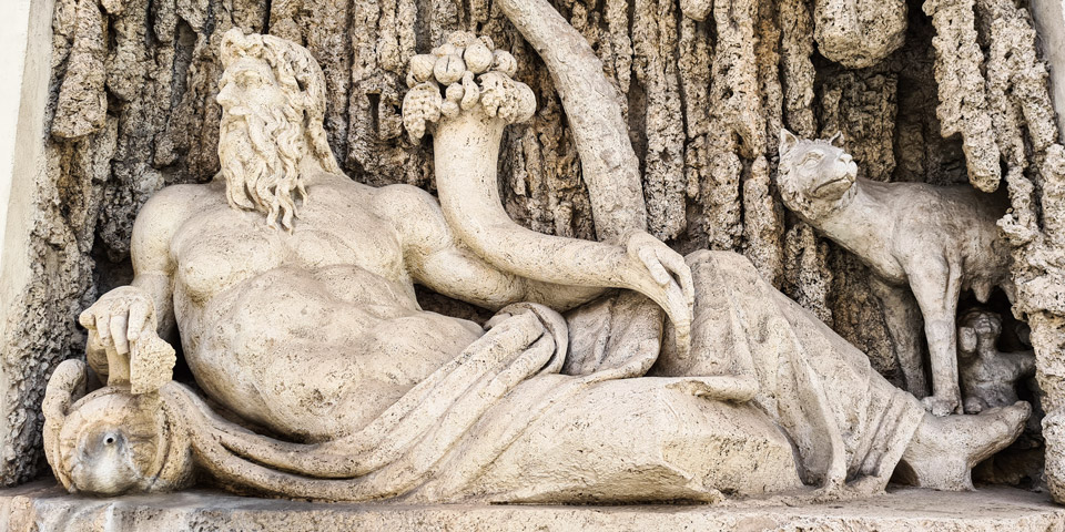 Tiber Fountain Rome San Carlo alle Quattro Fontane Tiber Fountain Rome San Carlo alle Quattro Fontane