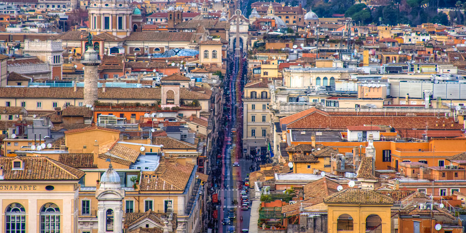 Einkaufsstraße Via del Corso in Rom