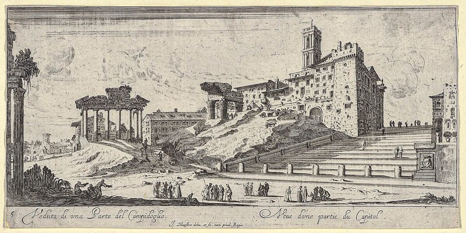  View of the Capitoline Hill in Rome from the East, mid 17th–late 17th-century