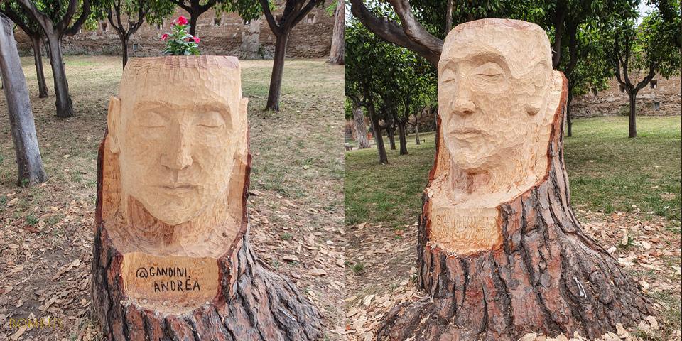 Wooden masterpiece by Andrea Gandini in the Orange Garden