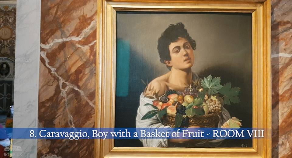 Boy with a basket of Fruit by Caravaggio