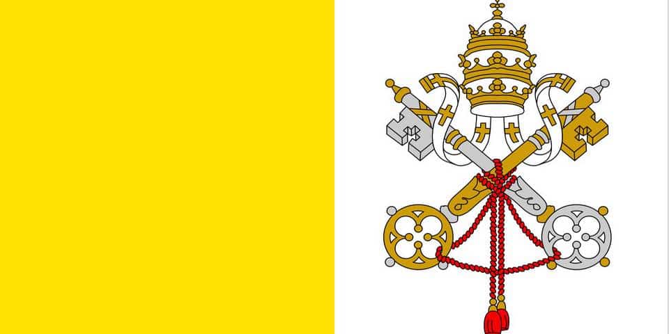 the flag of the Vatican City