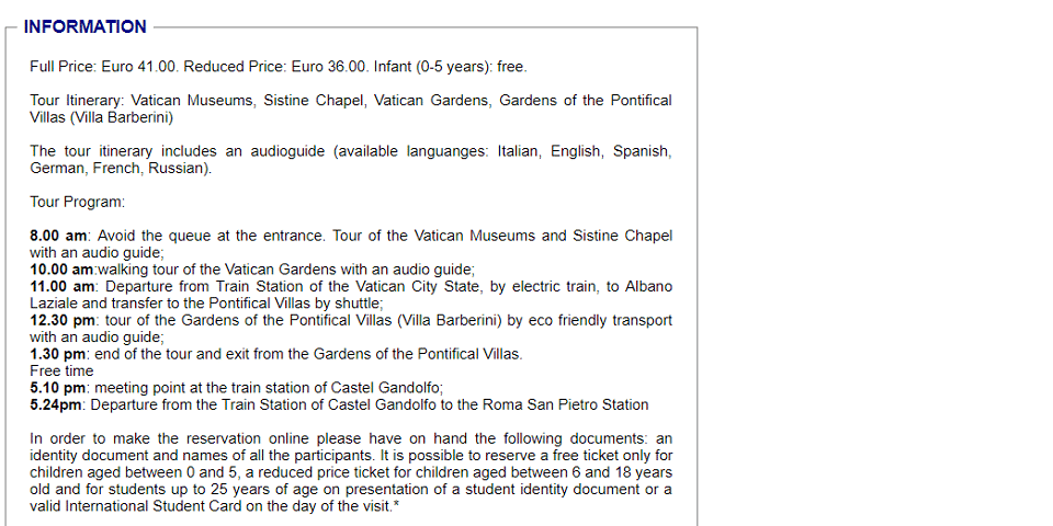 how to visit vatican gardens