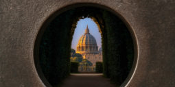 Knights of Malta keyhole view st Peters Basilica Aventine Rome