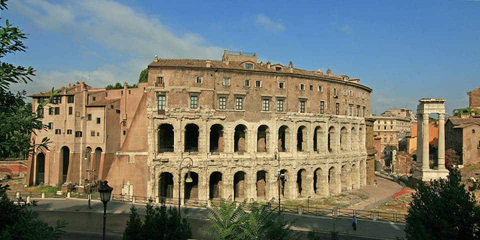 Ancient Rome and the Theatre of Marcellus or Teatro di Marcello