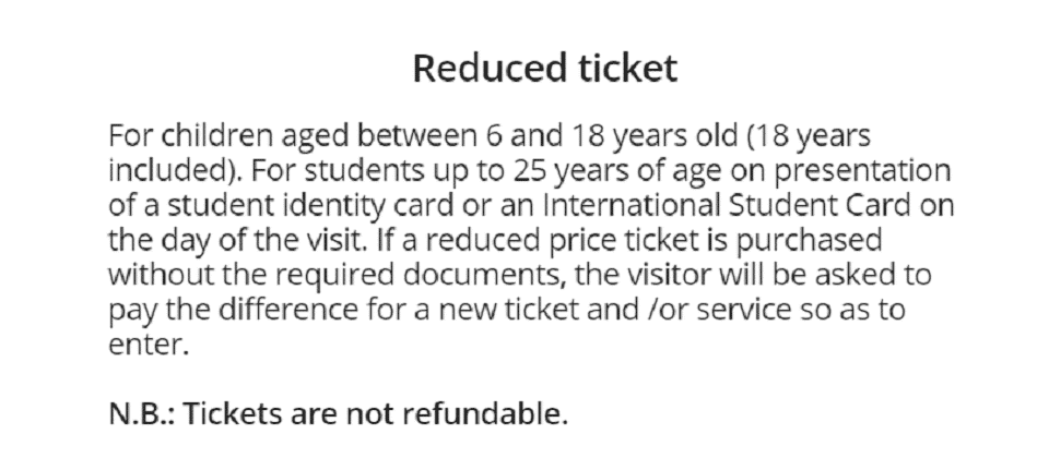 Reduced tickets to the Vatican Museums