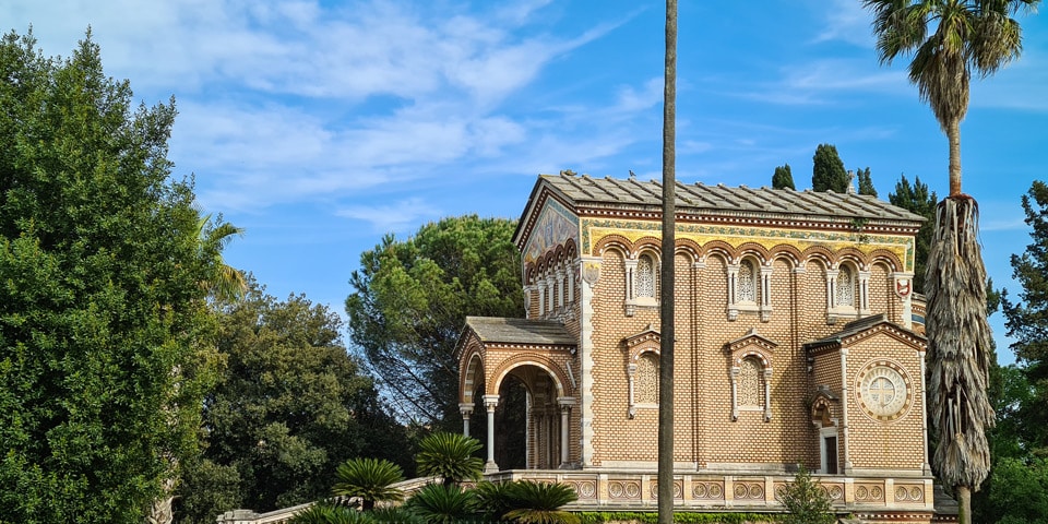Cappella Doria Pamphilj, the family's neo-medieval funerary chapel in Villa Doria Pamphilj