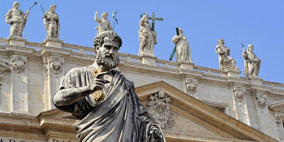 statues of Saints on St Peter's Square Vatican