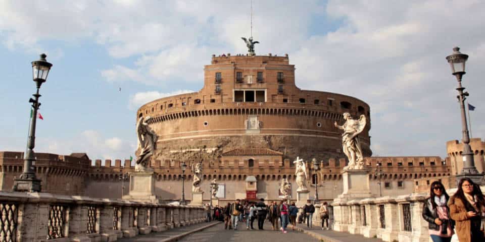 Castel Sant’Angelo or Castle of the Holy Angel and the bridge