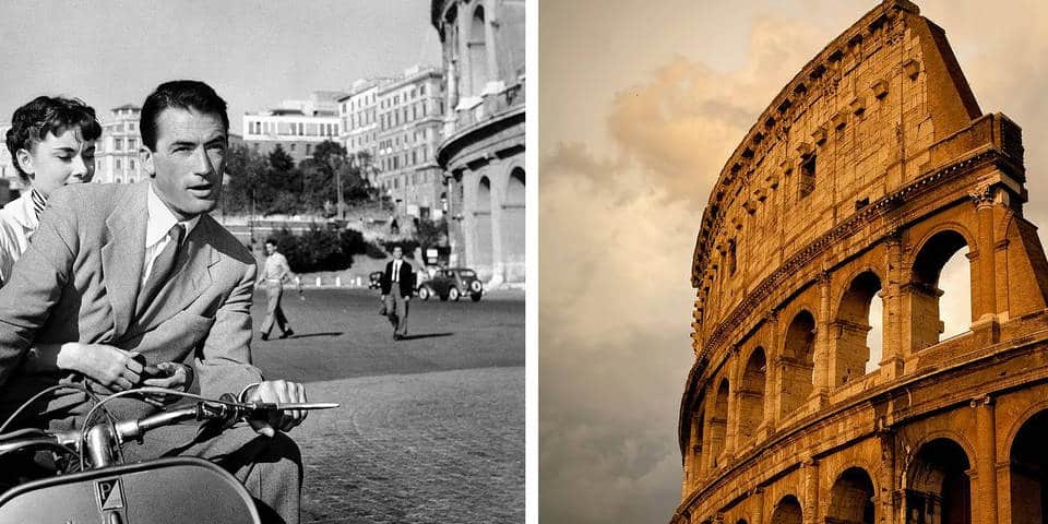 Roman Holiday movie the Colosseum in Rome