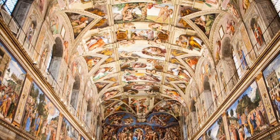 ceiling of the Sistine Chapel