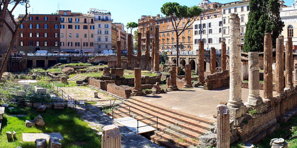 Ancient ruins on Largo di Torre Argentina