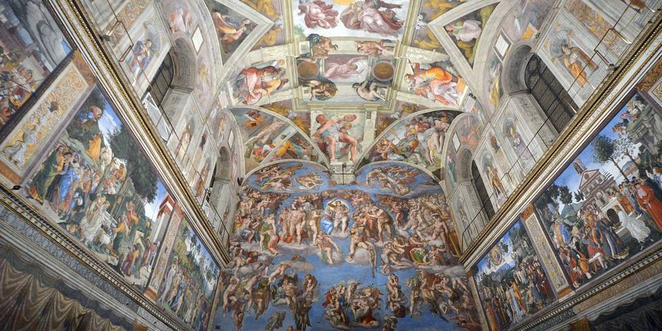 Sistine Chapel fresco by Michelangelo