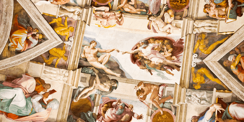 brain in The Sistine chapel fresco Painting Artwork Michelangelo