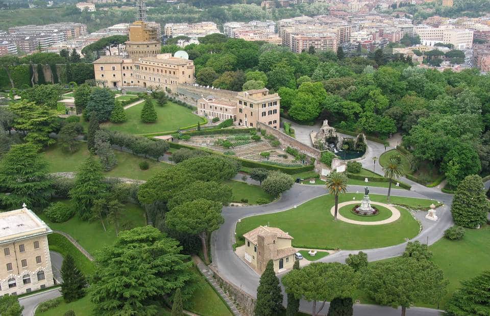 The Vatican Gardens The Vatican Gardens view from the dome